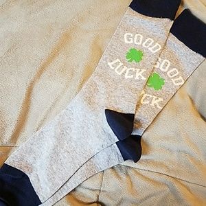 Shamrock socks good luck